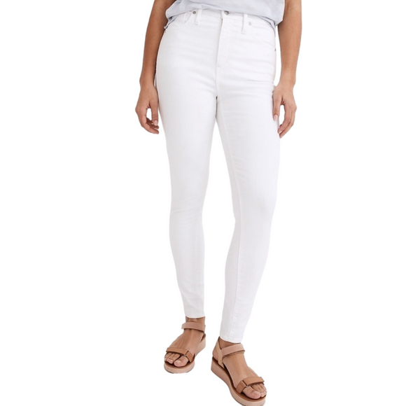 Madewell Jeans White 10” Skinny Size 30 NWT - Picture 3 of 5